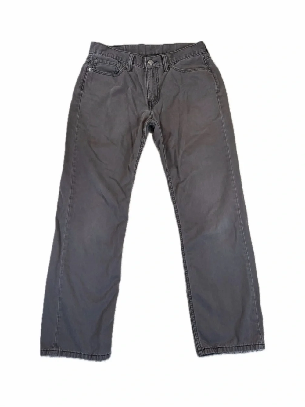 Levi’s 514 Men’s 32x30 Charcoal Gray Twill Pants Straight Fit 100% Cotton